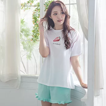 【Wonderland】Strawberry棉質T恤(3色) FREE 白色