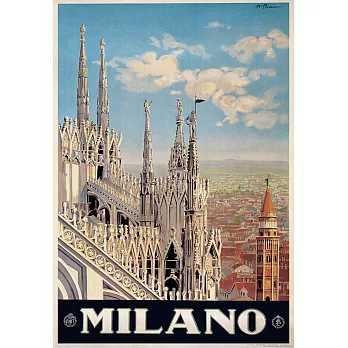 義大利 IFI 海報/包裝紙 米蘭大教堂