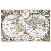 義大利 IFI 海報/包裝紙 希臘神話世界地圖