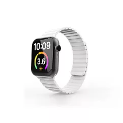 Apple Watch 42/44mm 硅膠磁吸錶帶 白色