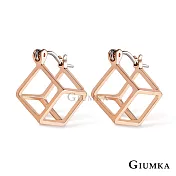 GIUMKA 幾何方形耳針式耳環 韓系流行時尚 淑女款 一對價格 多款任選 MF07059 玫金