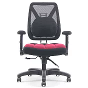 DR. AIR 新款升降椅背人體工學氣墊辦公網椅-紅