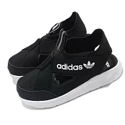 adidas 涼鞋 360 Sandal 套腳 穿搭 童鞋 愛迪達 舒適 輕便 中童 球鞋 黑 白 FX4946 31.5cm BLACK/WHITE