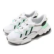 adidas 休閒鞋 Ozweego W 運動 女鞋 愛迪達 輕量 舒適 簡約 球鞋穿搭 白 綠 FZ3779 24cm WHITE/GREEN