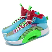 Nike 籃球鞋 Air Jordan XXXV WIP 男鞋 喬丹 35代 避震 包覆 明星 球鞋 藍 綠 DD3667400 26cm BLUE/GREEN