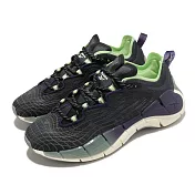 Reebok 慢跑鞋 Zig Kinetica II 運動 女鞋 輕量 透氣 舒適 避震 路跑 健身 黑 紫 FX9405 24.5cm BLACK/PURPLE