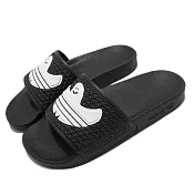 adidas 拖鞋 Shmoofoil Slide 套腳 男女鞋 愛迪達 造型logo 情侶穿搭 夏日 黑 白 FY6849 24.5cm BLACK/WHITE