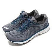 Brooks 慢跑鞋 Ghost 12 Buffett 運動 男鞋 路跑 緩震 DNA科技 透氣 健身 球鞋 灰 藍 1103161D020 28.5cm GREY/BLUE/WHITE