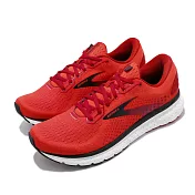 Brooks 慢跑鞋 Glycerin 18 運動 男鞋 路跑 緩震 DNA科技 透氣 健身 紅 黑 1103291D617 28cm RED/BLACK