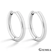 GIUMKA 抗過敏鋼 易扣耳骨 針式耳環 寬 0.25 CM 一對價格 MF020026 銀色款 ‧約 0.8 CM