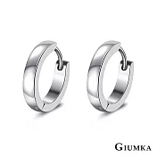 GIUMKA 抗過敏鋼 易扣耳骨 針式耳環 寬 0.30 CM 一對價格 MF020031 銀色約 0.9 CM
