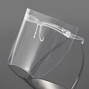 [Emi艾迷] 防疫防飛沫 鏡架式防護透明面罩 2入 透明框