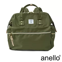 anello 新版基本款2代R系列 防潑水強化 3WAY經典口金波士頓後背包─ 橄欖綠