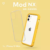 犀牛盾 iPhone 12 mini (5.4吋) Mod NX邊框背蓋兩用殼- 黃色