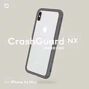 犀牛盾 iPhone XS Max CrashGuard NX模組化防摔邊框殼 泥灰色