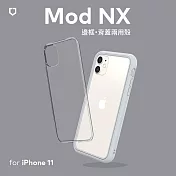犀牛盾 iPhone 11 (6.1吋) Mod NX邊框背蓋兩用殼 淺灰色