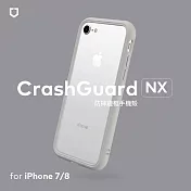 犀牛盾 iPhone SE3/SE2/8/7 CrashGuard NX 模組化防摔邊框殼- 淺灰