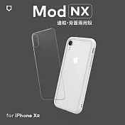 犀牛盾 iPhone XR Mod NX邊框背蓋兩用殼 白色