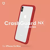 犀牛盾 iPhone XS Max CrashGuard NX模組化防摔邊框殼 紅色