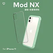 犀牛盾 iPhone 11 (6.1吋) Mod NX邊框背蓋兩用殼 薄荷綠