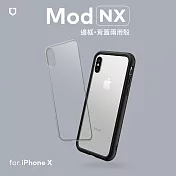 犀牛盾 iPhone X Mod NX邊框背蓋兩用殼 黑色