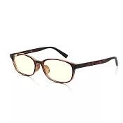 JINS 設計師款 無度數濾藍光眼鏡(AFPC17A002) 木紋棕