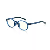 JINS 設計師款 兒童無度數濾藍光眼鏡(AFPC17A104) 海軍藍