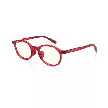 JINS 設計師款 兒童無度數濾藍光眼鏡(AFPC17A104)  深紅色