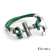 GIUMKA 船錨海洋風編織皮革手環 多款任選 MH08045 C.綠色