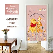 Disney迪士尼 數位印花對開長門簾- 小熊維尼-夥伴 (台灣製造)