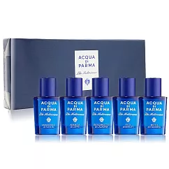 Acqua di Parma 帕爾瑪之水 藍色地中海系列香水禮盒(5mlX5)─國際航空版