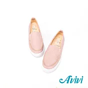 【U】Avivi - 搭配滿分刷色素面休閒鞋 粉