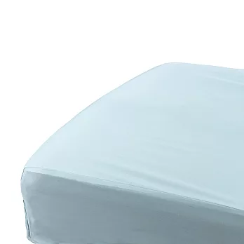 【和諧生活有機棉】有機棉6x6.2加大雙人床包 湖水藍
