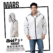BNN MARS 3D戰神版 P3+機能防護防飛沫外套 夾克 飛行衣 L 白