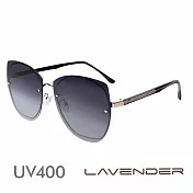 Lavender偏光片太陽眼鏡 多邊形個性鏡腳-漸層灰紫12103-C1 漸層灰紫