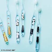 FELISSIMO貓部 日本製 透明貓咪牙刷 專業牙醫師設計 橘貓