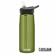 【美國 CamelBak】750ml eddy+多水吸管水瓶RENEW - 橄欖綠