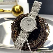 COACH蔻馳精品錶,編號：CH00027,26mm圓形銀精鋼錶殼銀色錶盤精鋼銀色錶帶