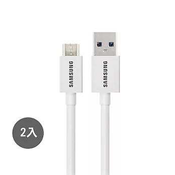 【2入組】1M Micro USB / SAMSUNG三星 原廠充電傳輸線 白 (盒裝) 單色