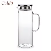 【Caldo卡朵生活】直筒不鏽鋼蓋耐冷熱玻璃水壺 1.4L