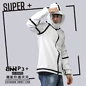 BNN x斌瀛 SUPER P3+機能防護夾克 防飛沫 面罩可拆卸 I 台灣製造 M  Black & White