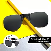 【SUNS】寶麗來偏光太陽眼鏡夾片 經典款 磁吸式夾片 防眩光 抗UV400 墨綠色