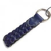 Polo Ralph Lauren 皮革編織鑰匙圈-深藍