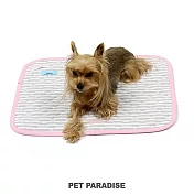 【PET PARADISE】寵物用品-涼感墊 條紋灰 小