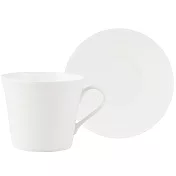 《CreativeTops》Mikasa漣漪骨瓷杯碟組(350ml) | 咖啡杯 下午茶杯