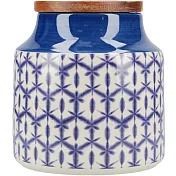《CreativeTops》Drift陶製密封罐(蠟染藍) | 保鮮罐 咖啡罐 收納罐 零食罐 儲物罐