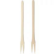 《EXCELSA》Realwood櫸木料理叉2入(25cm) | 叉子 餐具