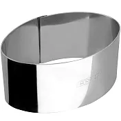 《IBILI》Clasica不鏽鋼塑型環(橢圓10.5cm) | 點心 慕斯 米飯塑形