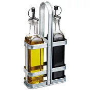 《KitchenCraft》油醋罐2入+收納架(225ml) | 調味瓶