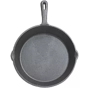 《KitchenCraft》鑄鐵煎烤盤(圓平底) | 平底鑄鐵烤盤 煎盤